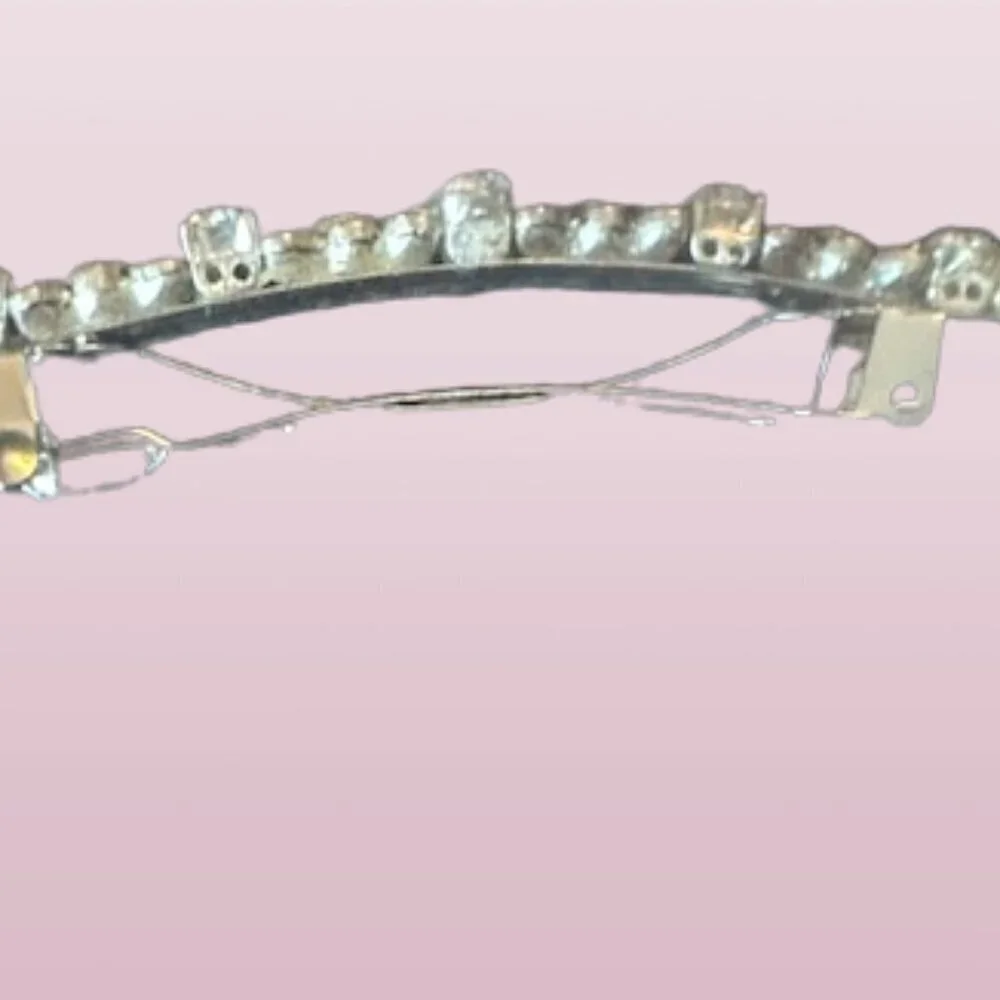 Handmade barrette with Swarovski crystals - New